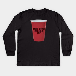Toby Keith-Red Solo Cup Kids Long Sleeve T-Shirt